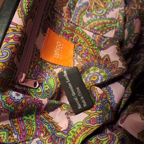 Latico Black Leather Shoulder bag - Picture 7 of 8